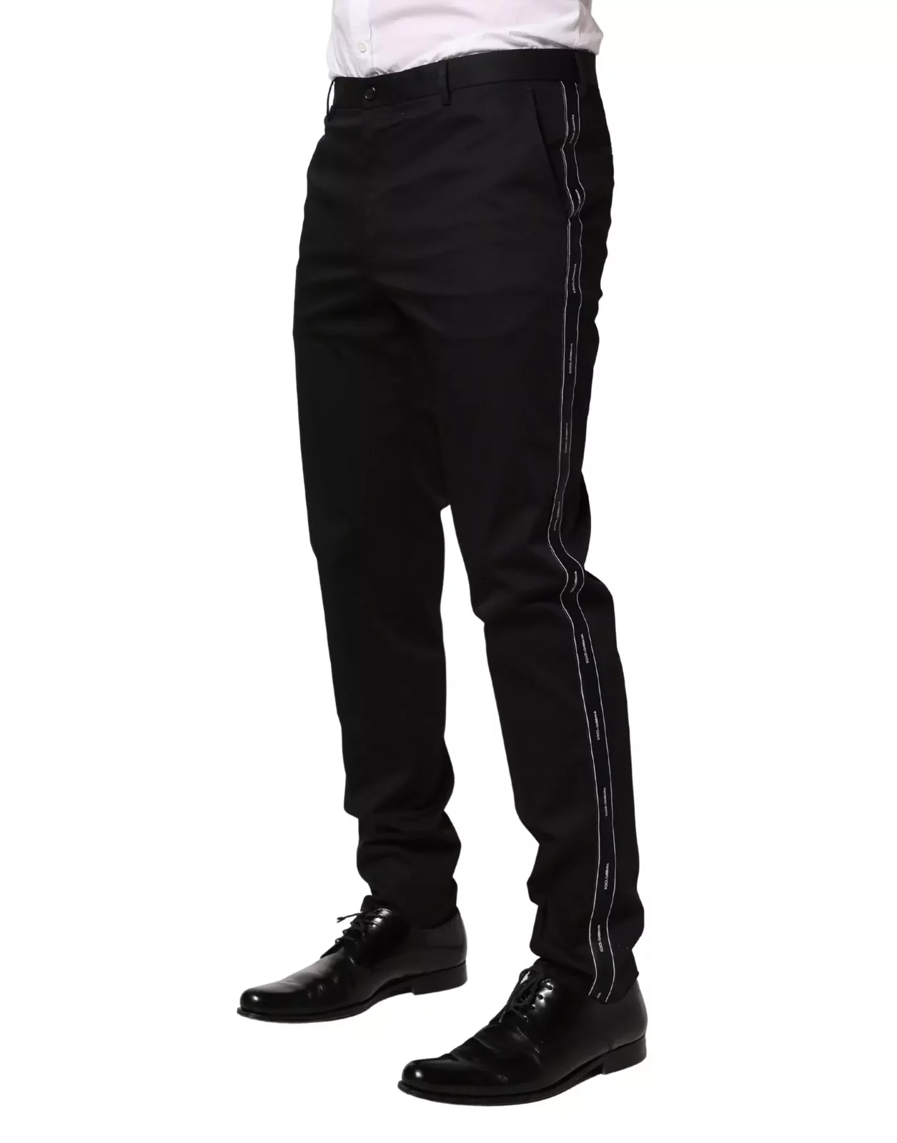 Cotton Skinny Dress Trouser Pants - Black / IT48 | M