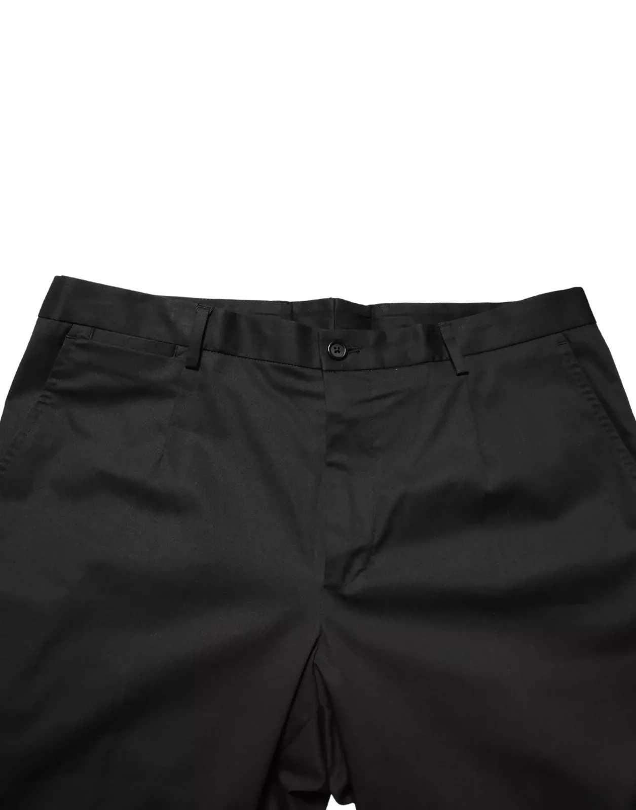 Cotton Skinny Dress Trouser Pants - Black / IT48 | M