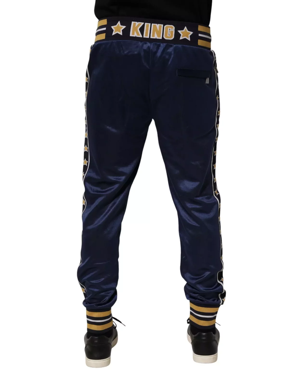 Nylon Jogger Mid Waist Trouser Pants - Blue / IT50 | L