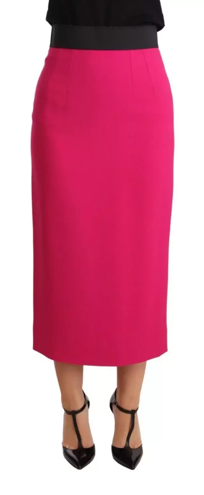 Dolce  Gabbana Midi Pencil Skirt - Pink / IT38|XS