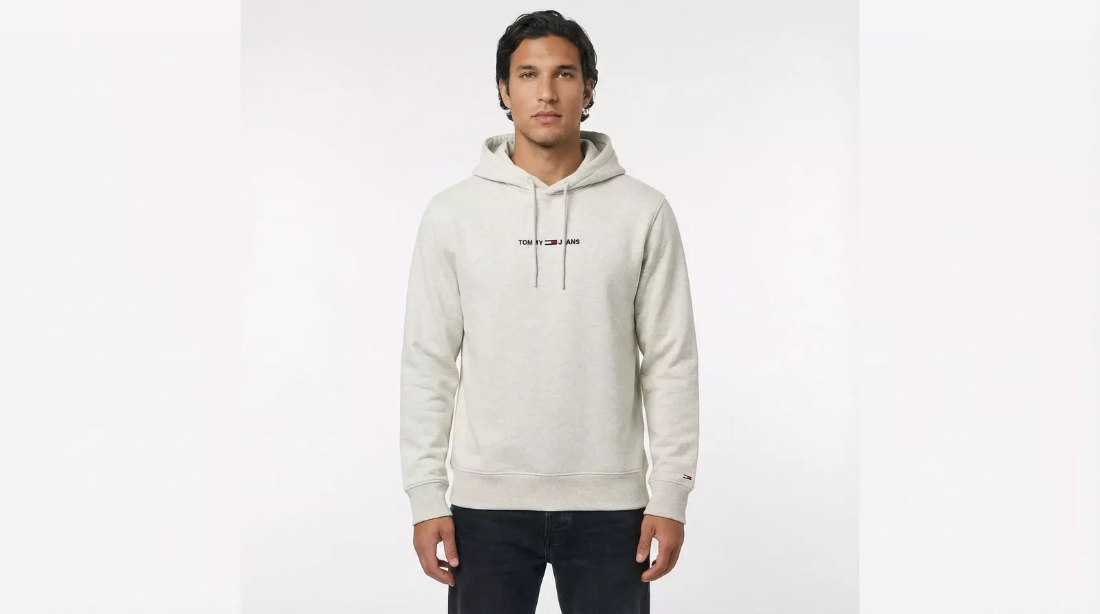 Tommy Jeans Hoodie Minimalist Logo - Gray / XXL