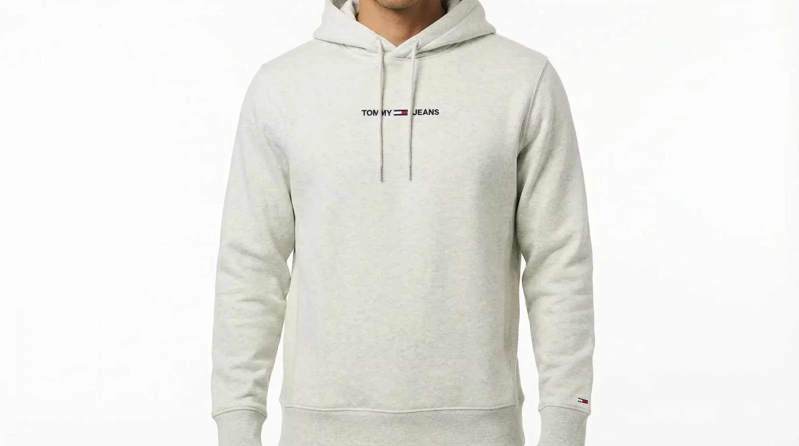 Tommy Jeans Hoodie Minimalist Logo - Gray / XXL
