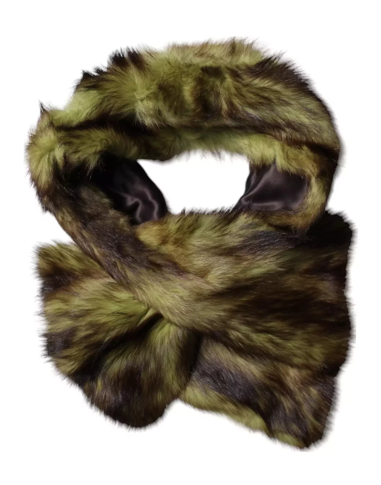 Fur Shawl Neck Wrap Cover Collar Scarf - Multicolor / One Size