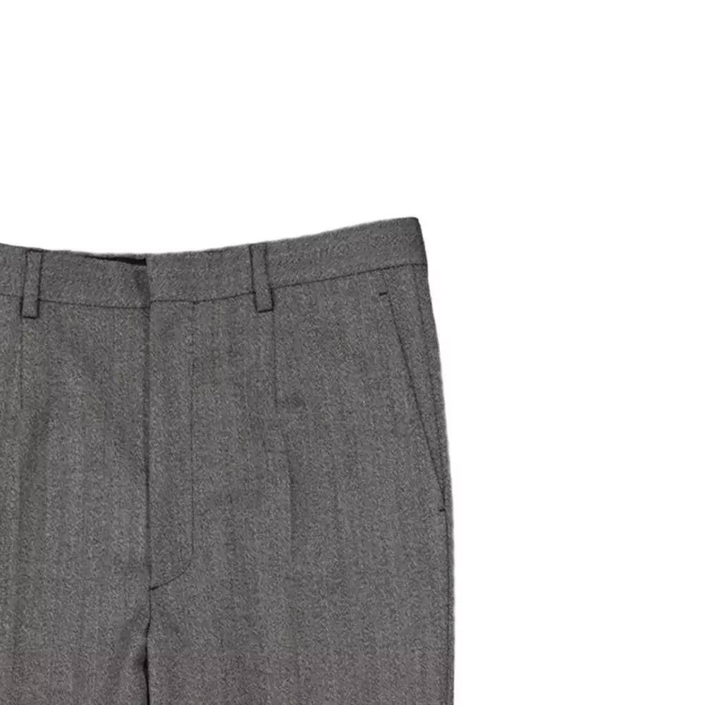 Wool Dress Pants with Tailored Fit - Gray / 48 | M