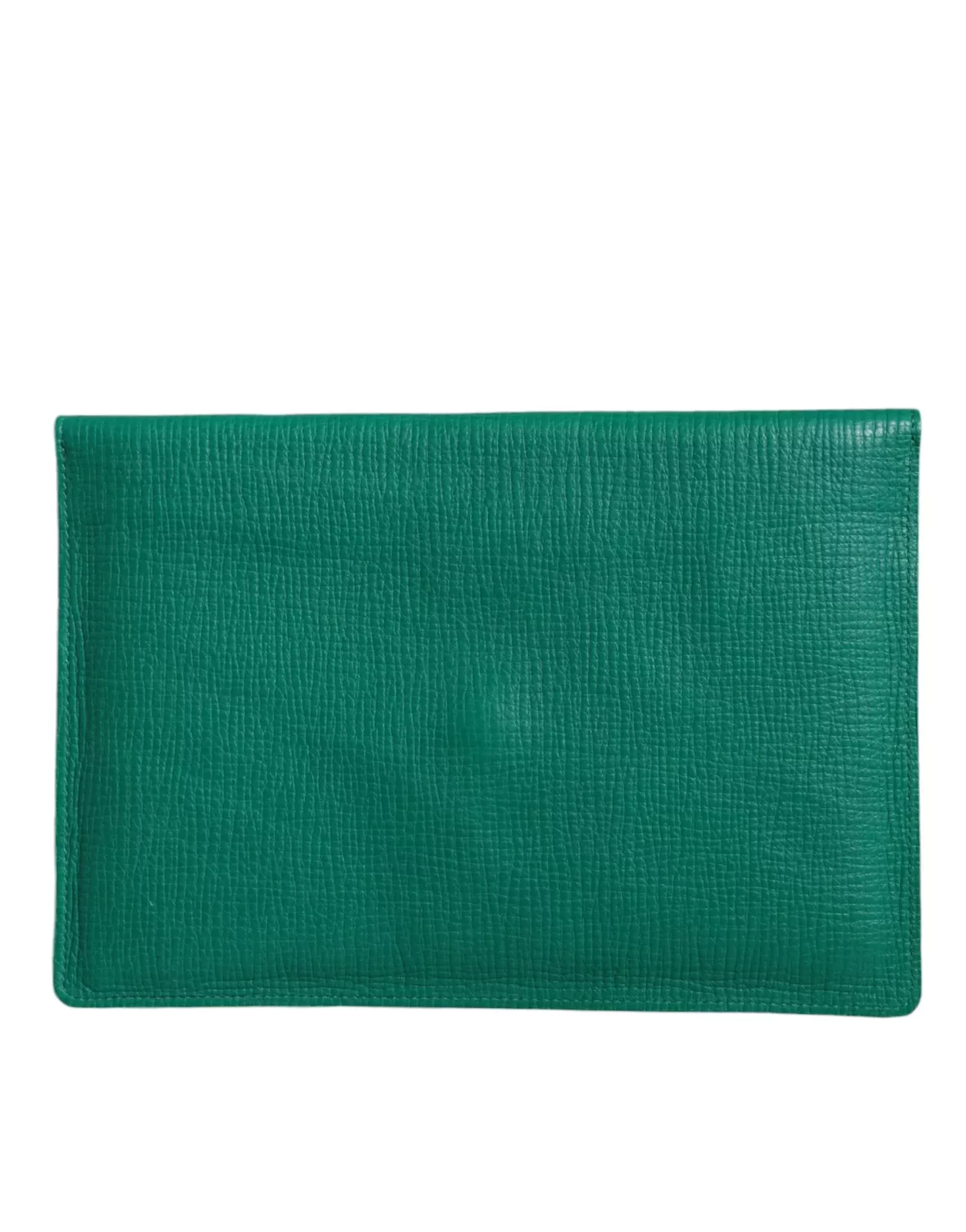 Envelope Clutch Leather Green - Green