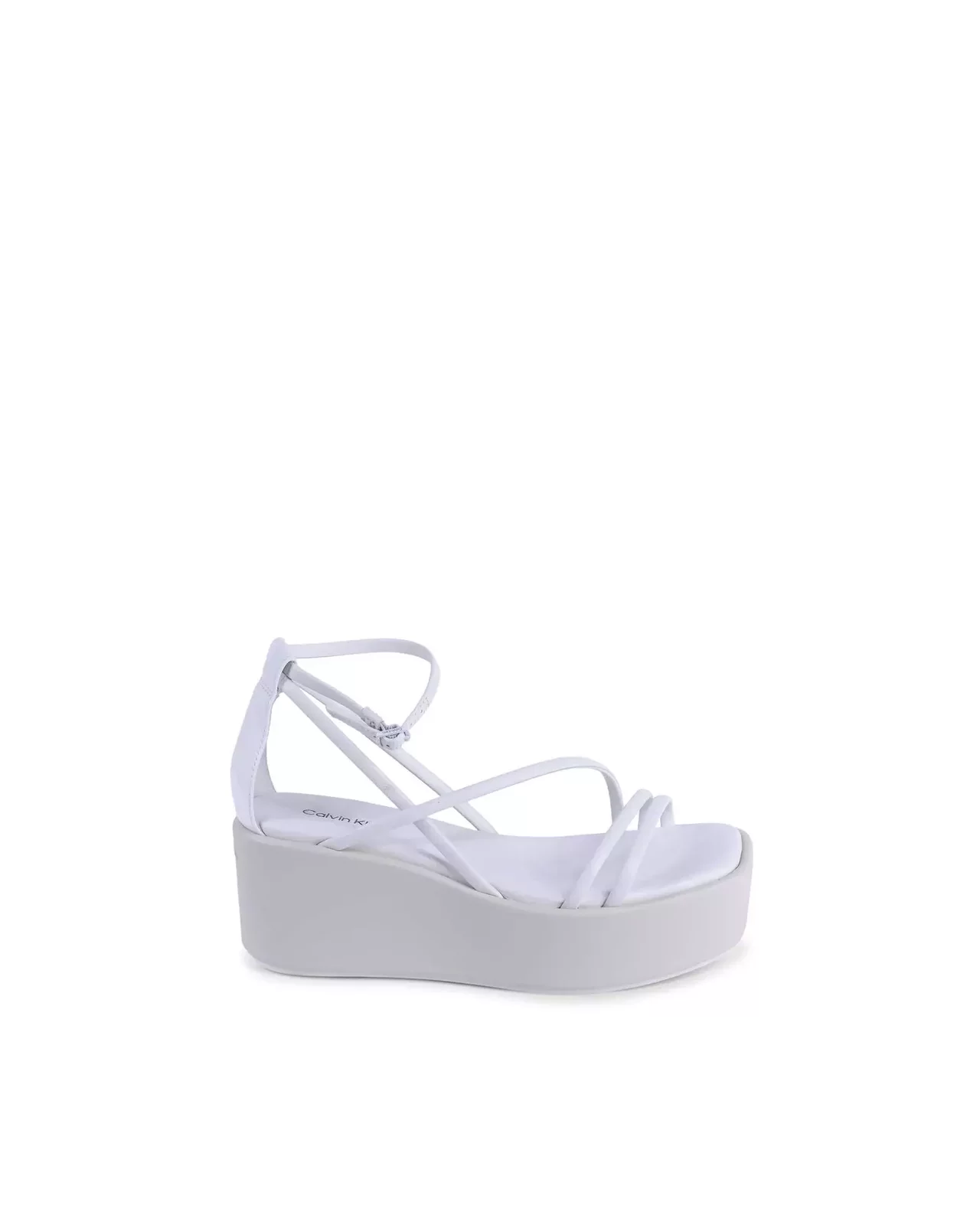 Platform Wedge Sandals MultiStrap - White / 40 IT