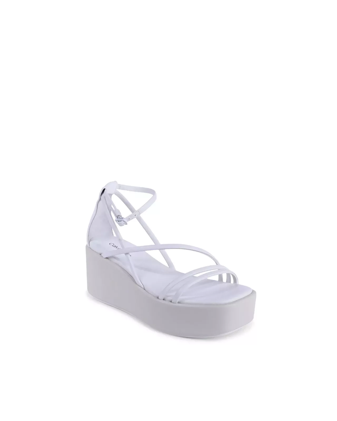 Platform Wedge Sandals MultiStrap - White / 40 IT