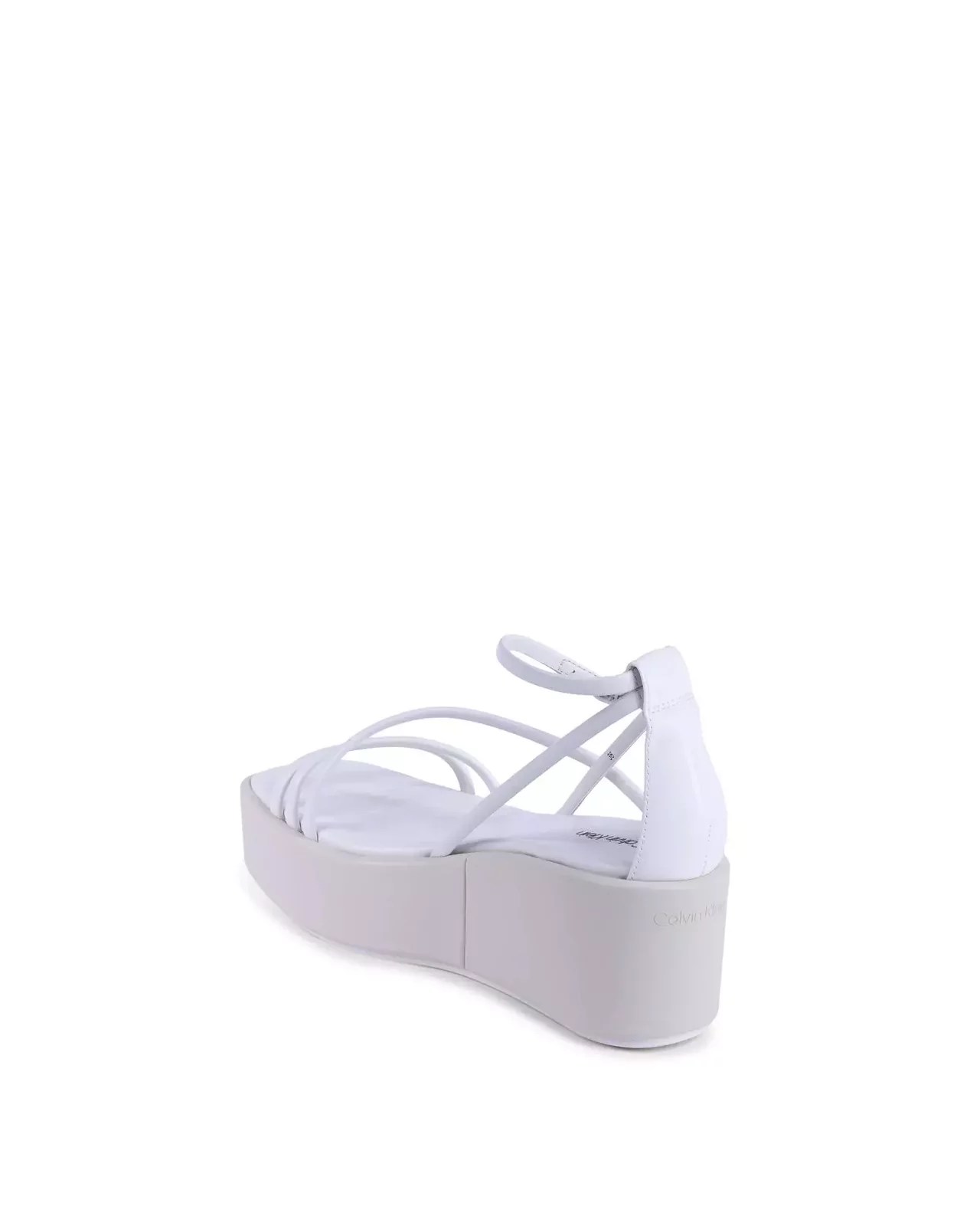 Platform Wedge Sandals MultiStrap - White / 40 IT