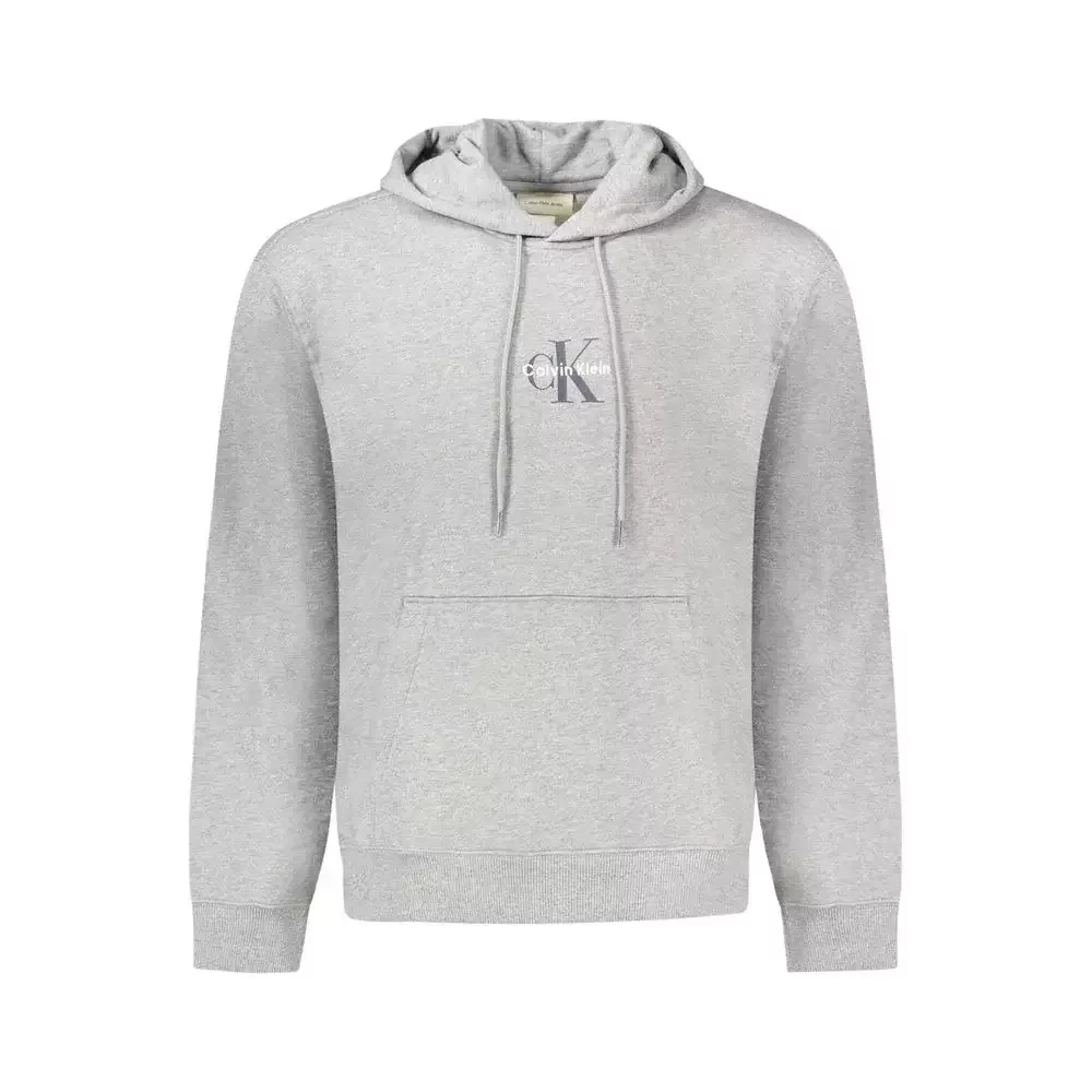 Cotton Hooded Sweater - Gray / M
