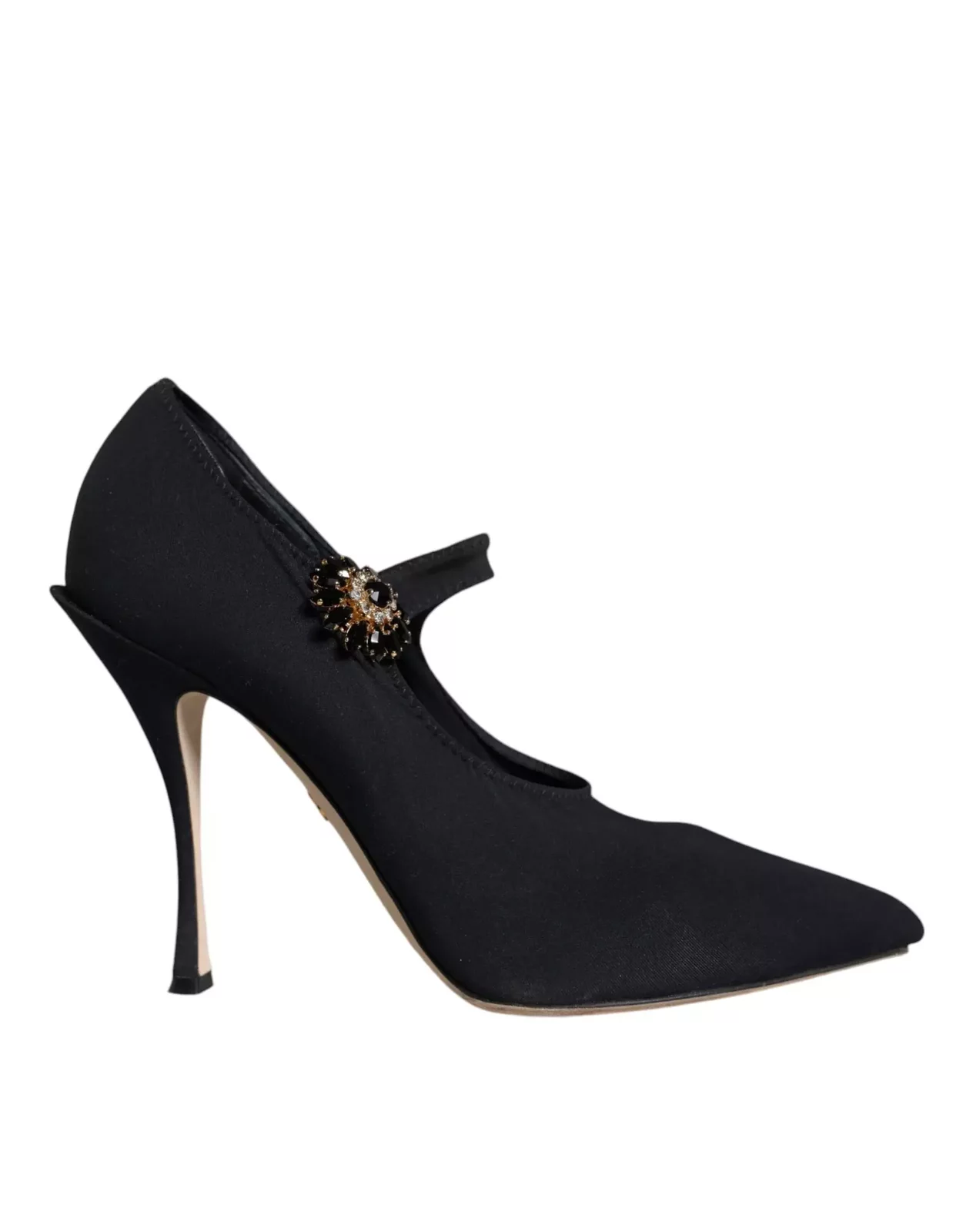 Dolce & Gabbana Black Mary Jane Pumps - Black / 39.5 EU
