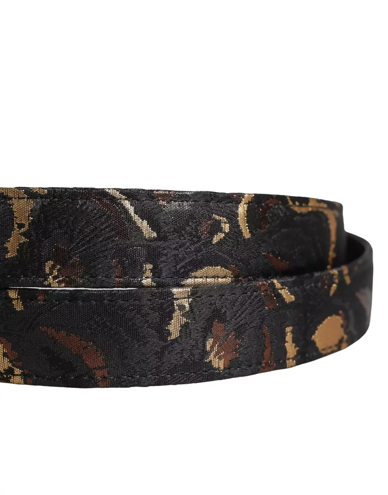 Jacquard Metal Buckle Belt - Multicolor / 95 cm / 38 Inches