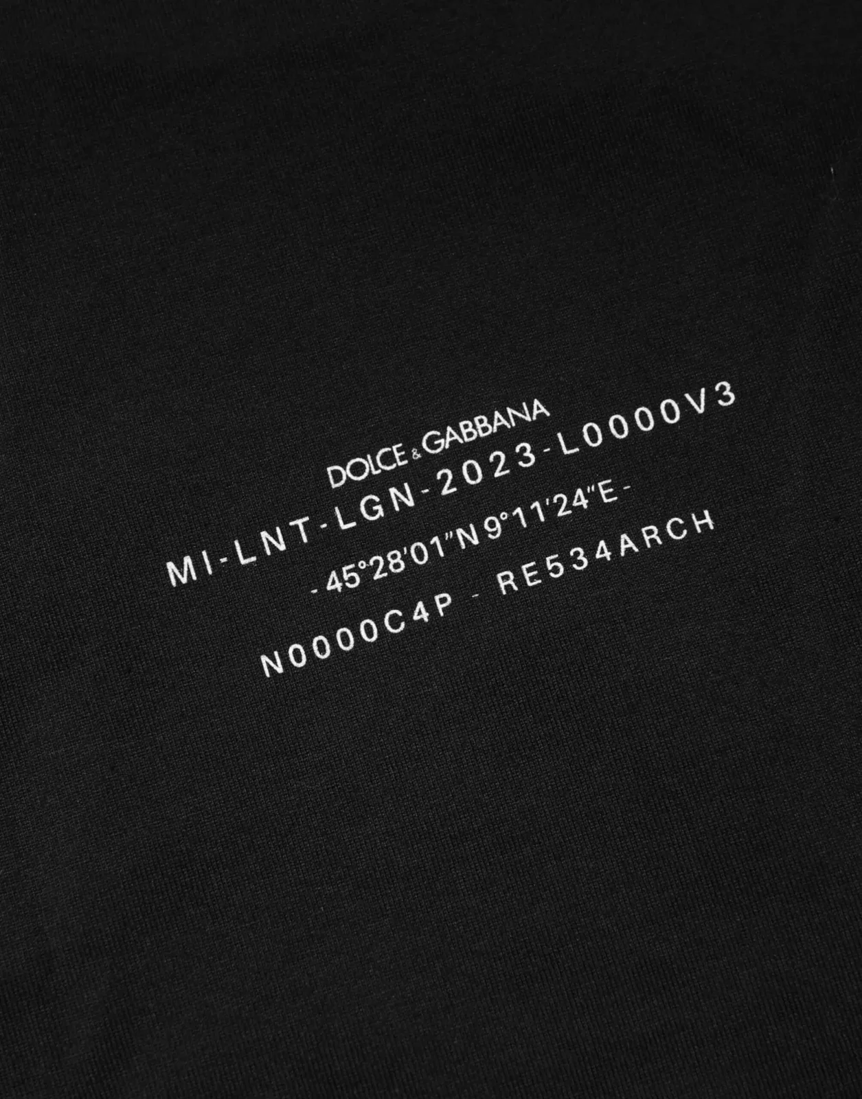 DG Vib3 Print Cotton Crew Neck T-shirt - Black / IT44 | XS