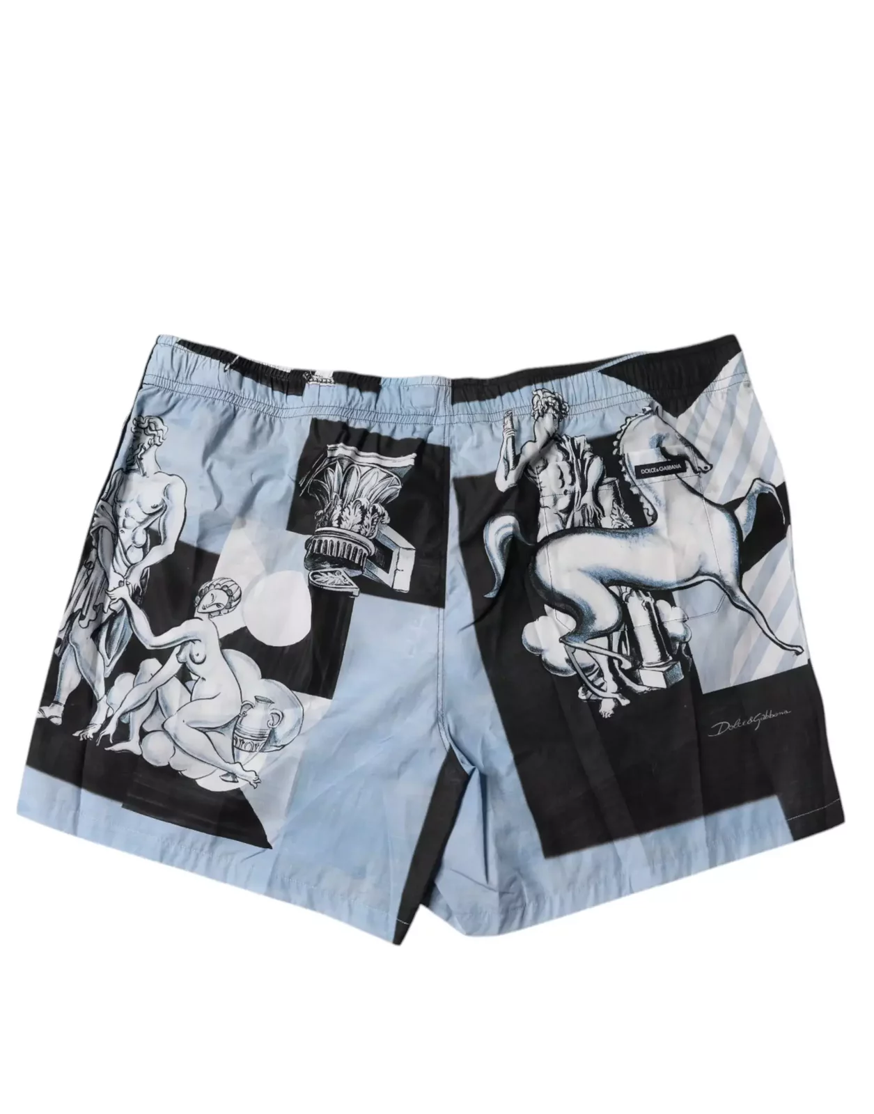 Printed Cotton Shorts - Blue / IT44 | XS