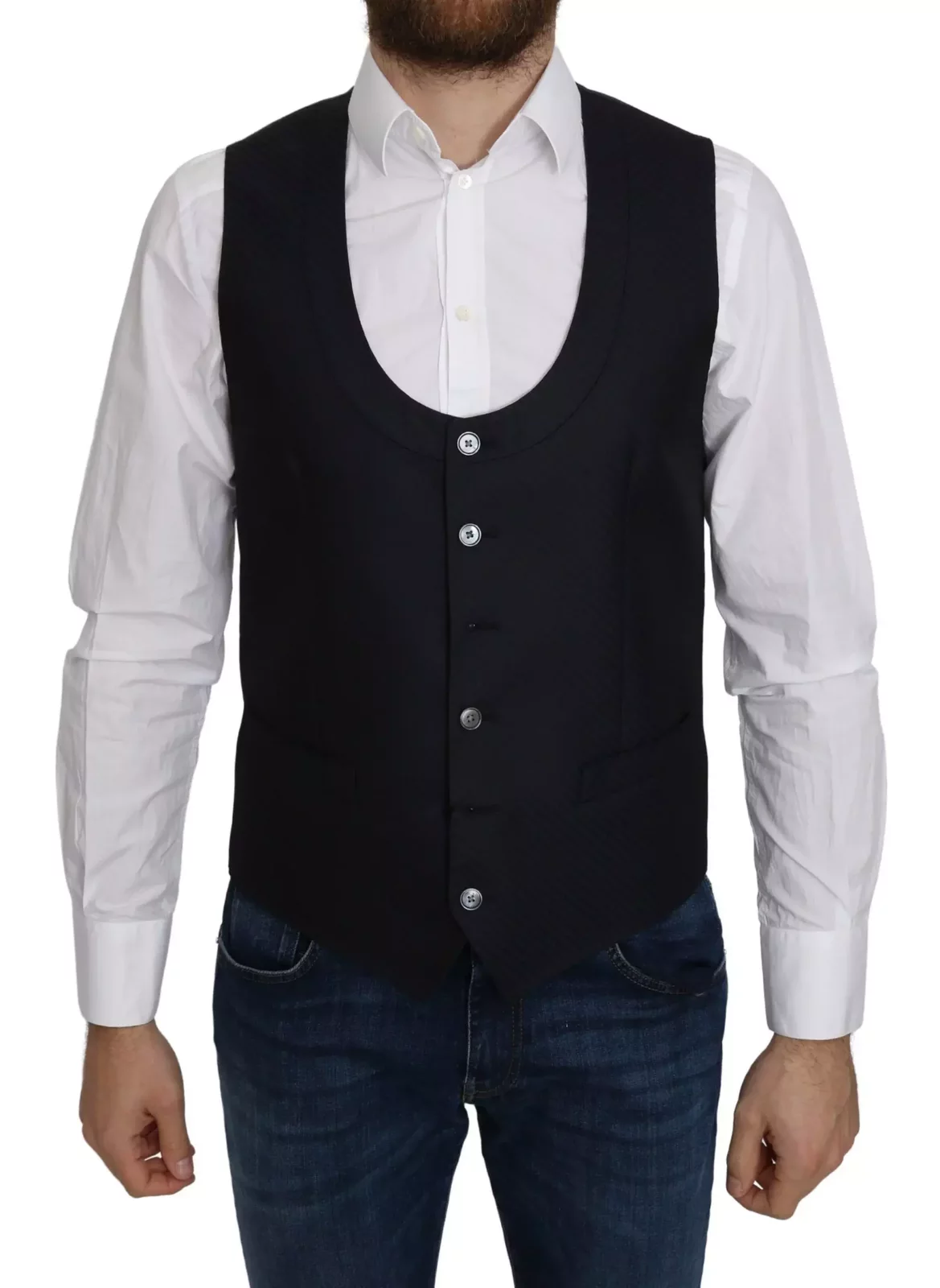 Black Waistcoat Classic Fit - Blue / IT46 | S