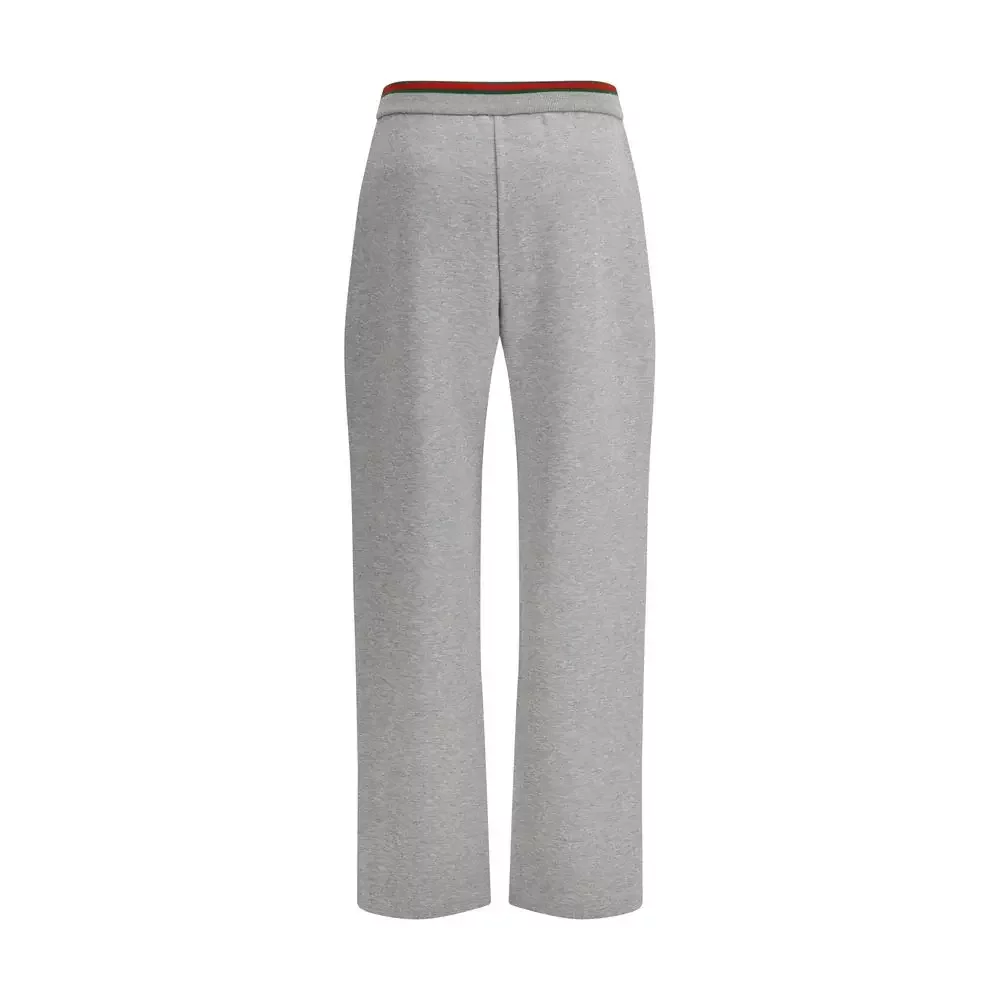 Cotton Casual Pants - Gray / XS