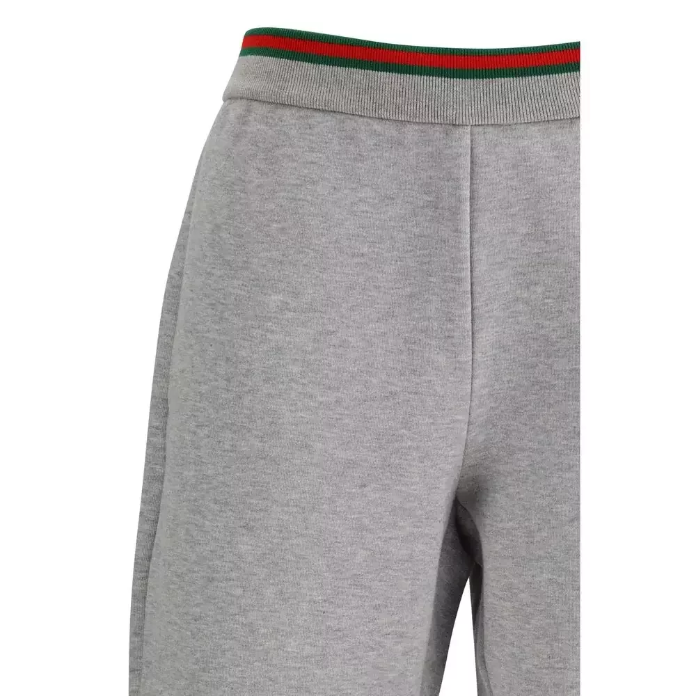 Cotton Casual Pants - Gray / XS