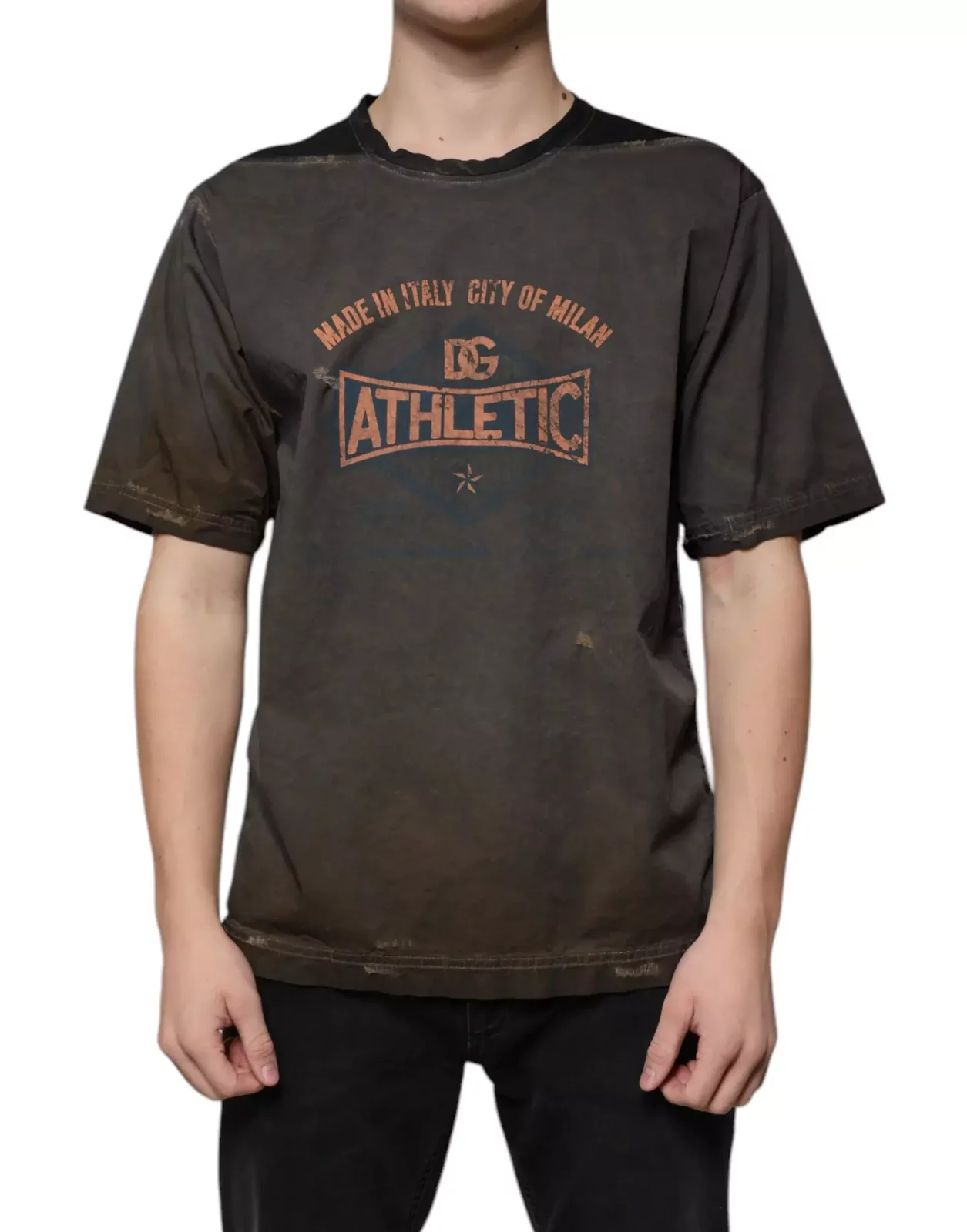 Graphic Tee Athletic Style - Brown / IT48 | M