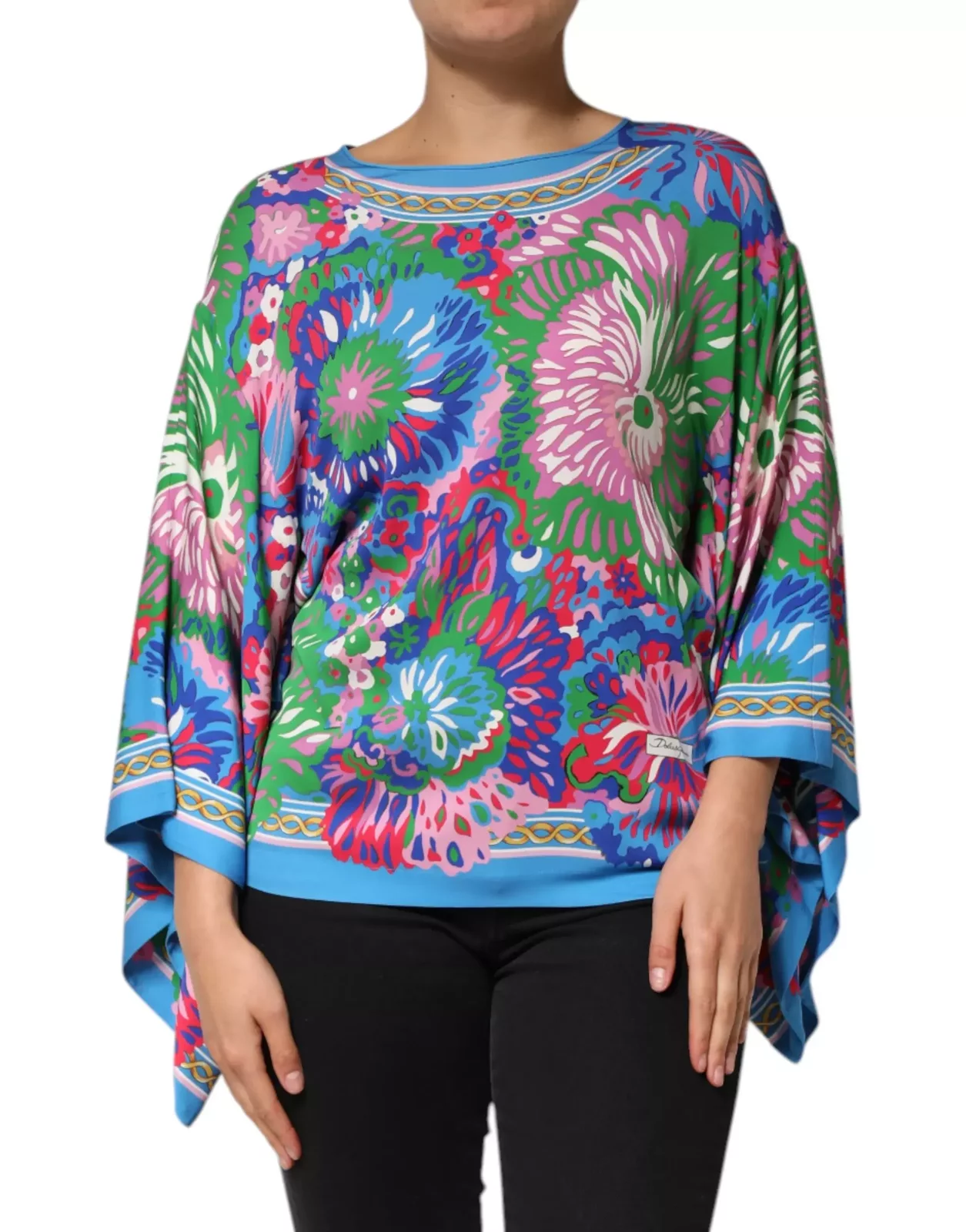 Floral Printed Tunic Blouse Top - Sure please provide the description of the color you want me to generate. / IT40|S