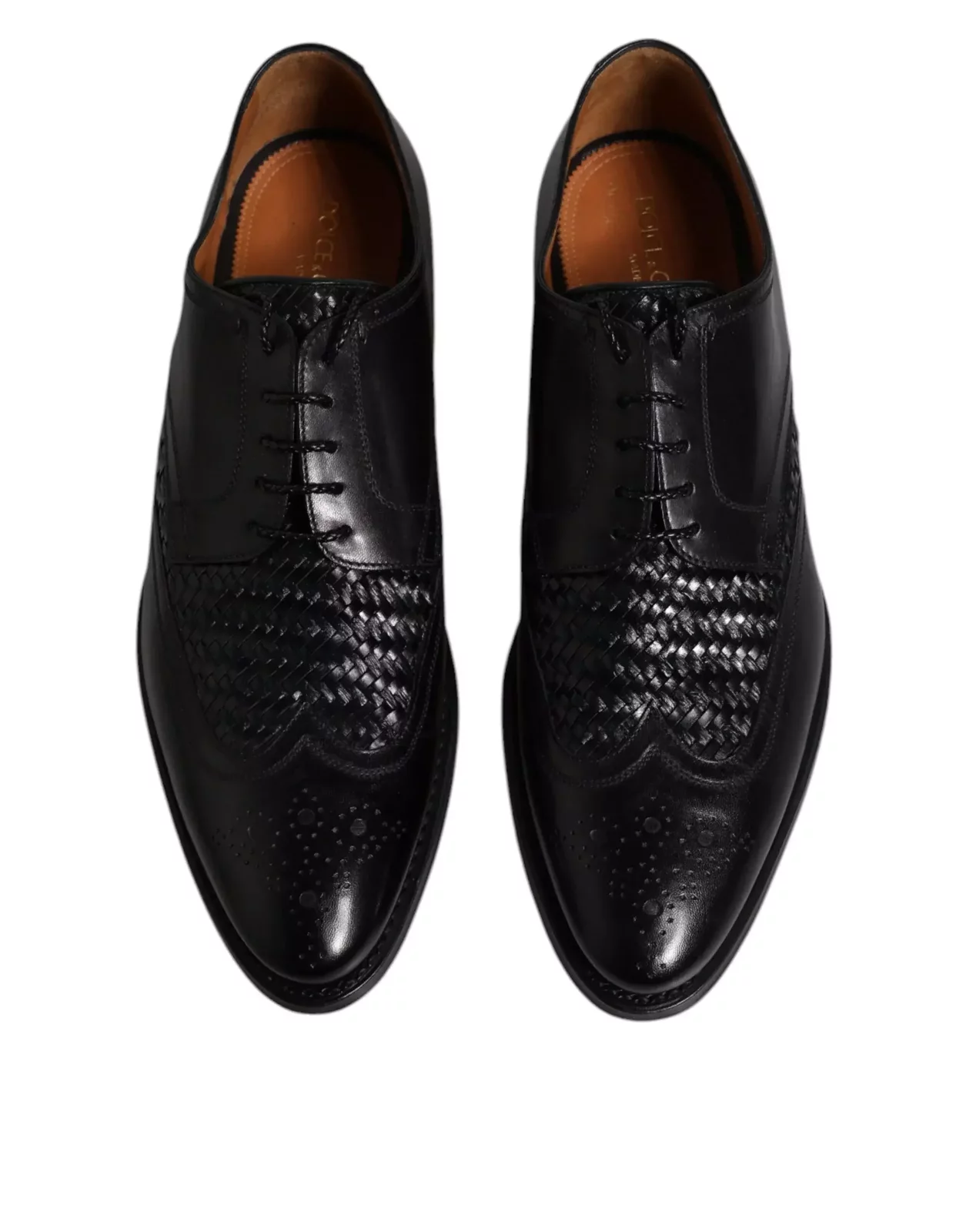 Weave Detail Oxford Shoes Model MV6650 - Black / EU41.5/US8.5