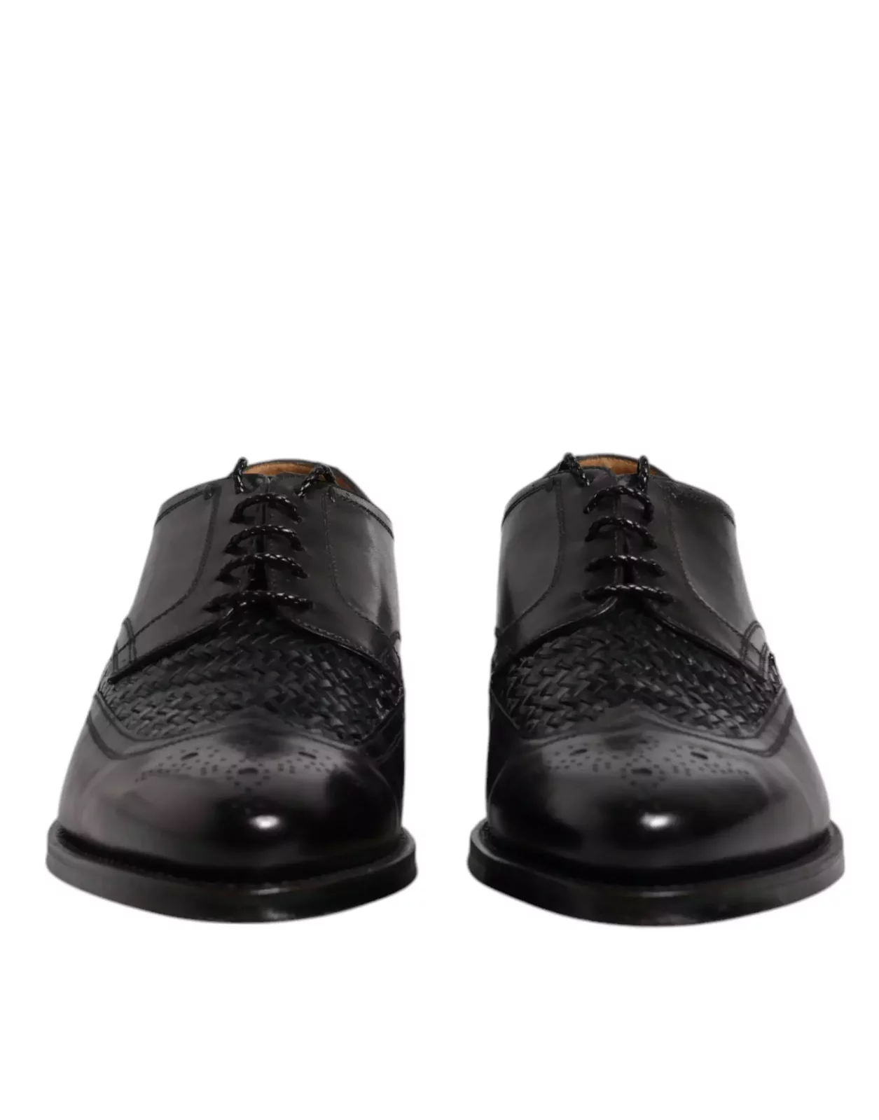 Weave Detail Oxford Shoes Model MV6650 - Black / EU40/US7