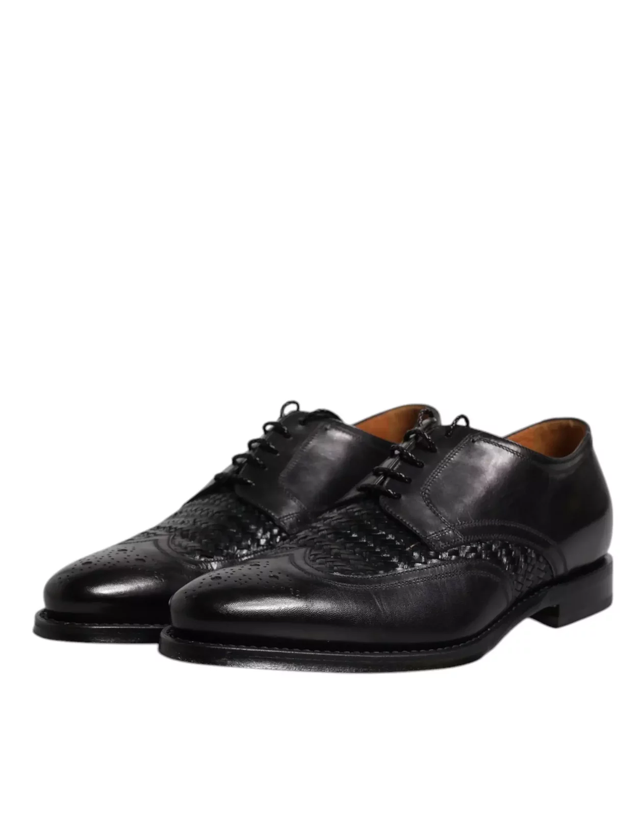 Weave Detail Oxford Shoes Model MV6650 - Black / EU40/US7