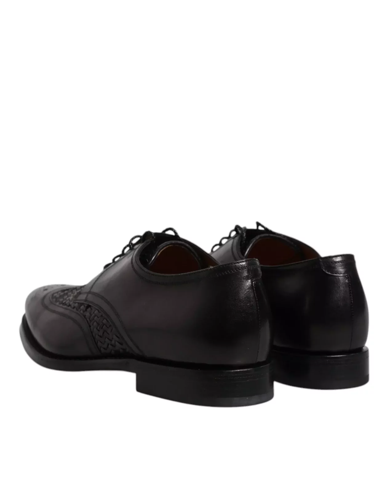 Weave Detail Oxford Shoes Model MV6650 - Black / EU40/US7