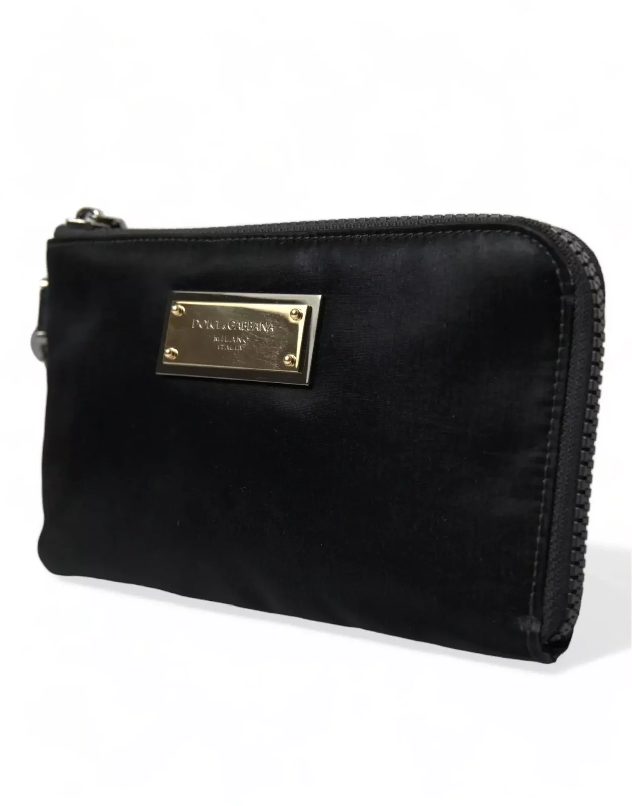 ZipAround Clutch with Strap - Black