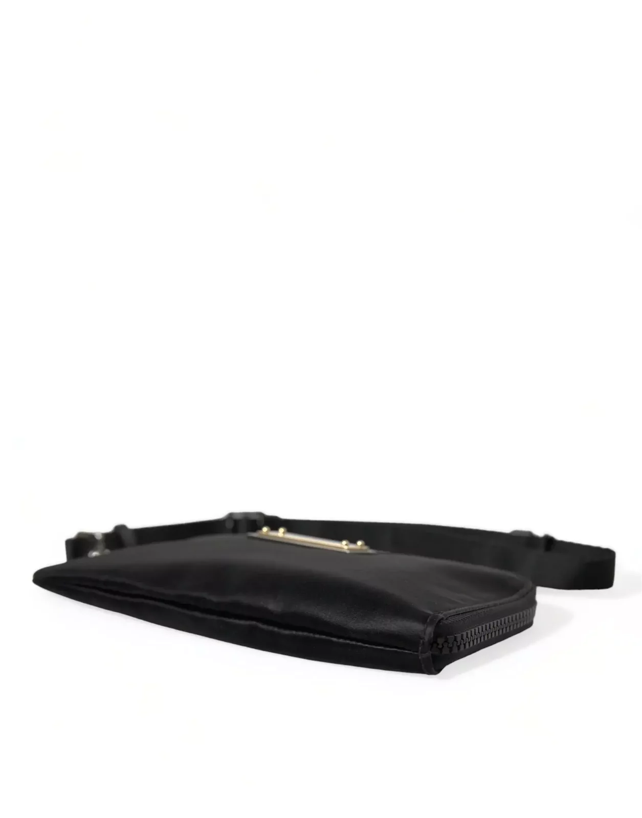 ZipAround Clutch with Strap - Black
