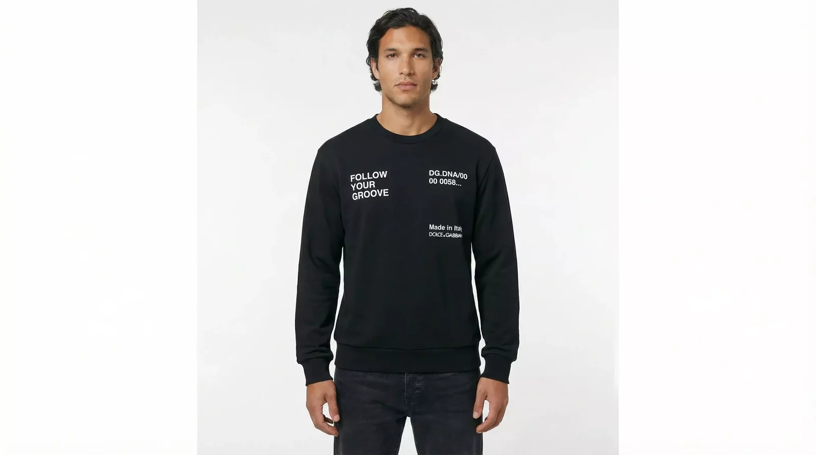 Crew Neck Sweatshirt Model DG DNA 00 00 0058 - Black / IT46 | S