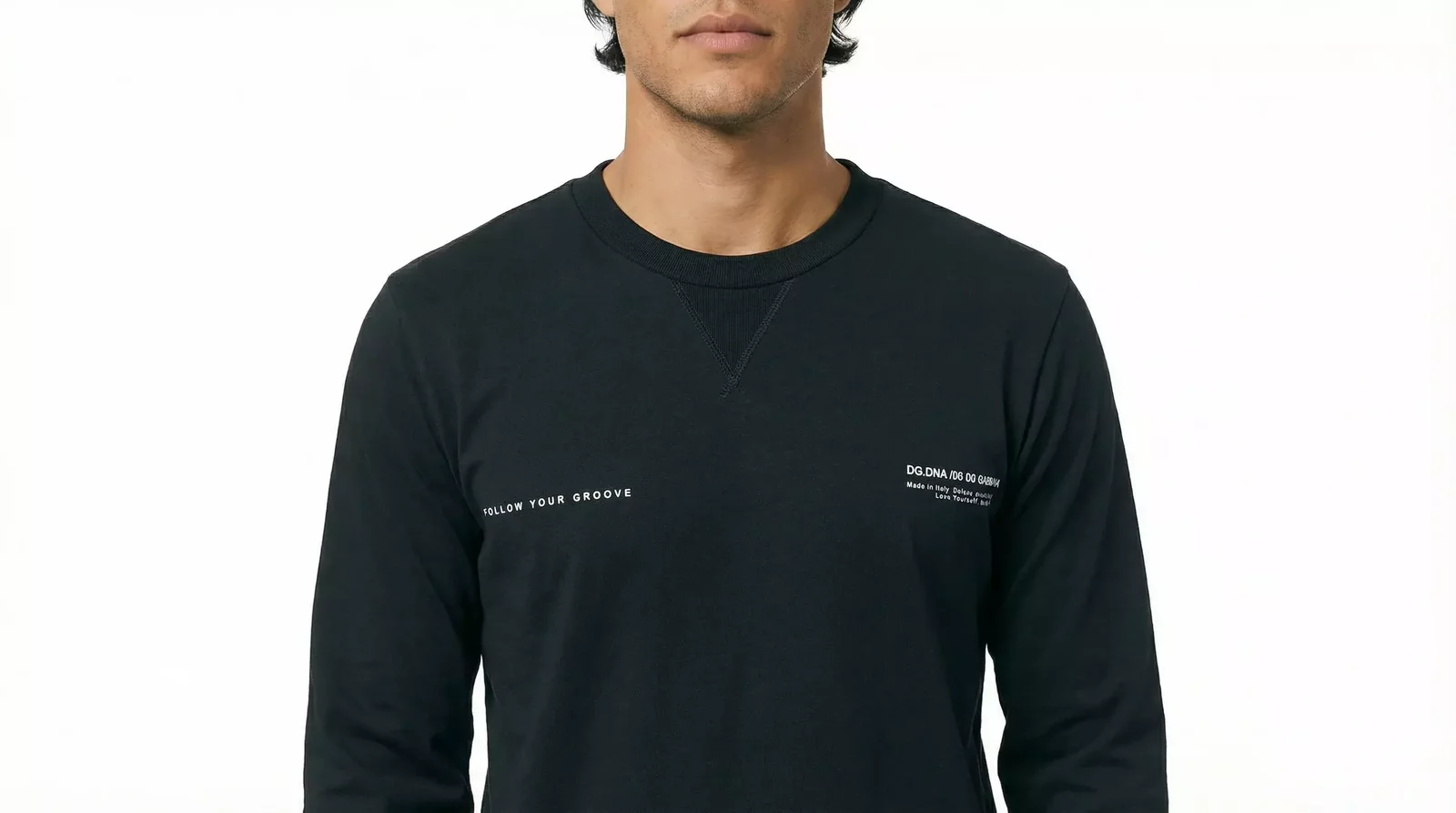 Crew Neck Sweatshirt Model DG DNA 00 00 0058 - Black / IT46 | S