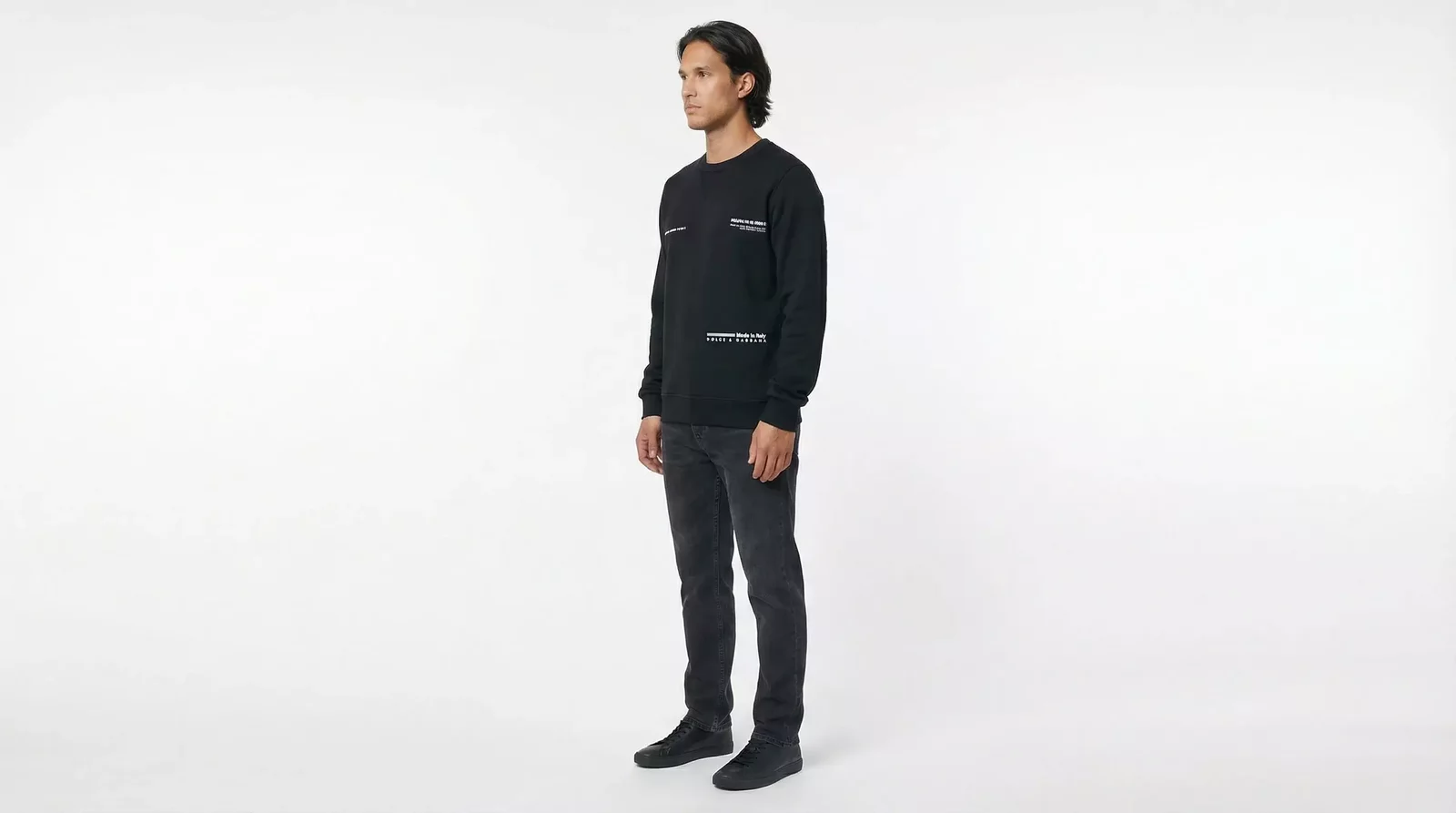 Crew Neck Sweatshirt Model DG DNA 00 00 0058 - Black / IT46 | S
