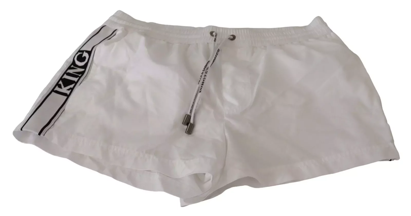 Dolce Gabbana Swim Shorts White - White and Red / IT4 | L