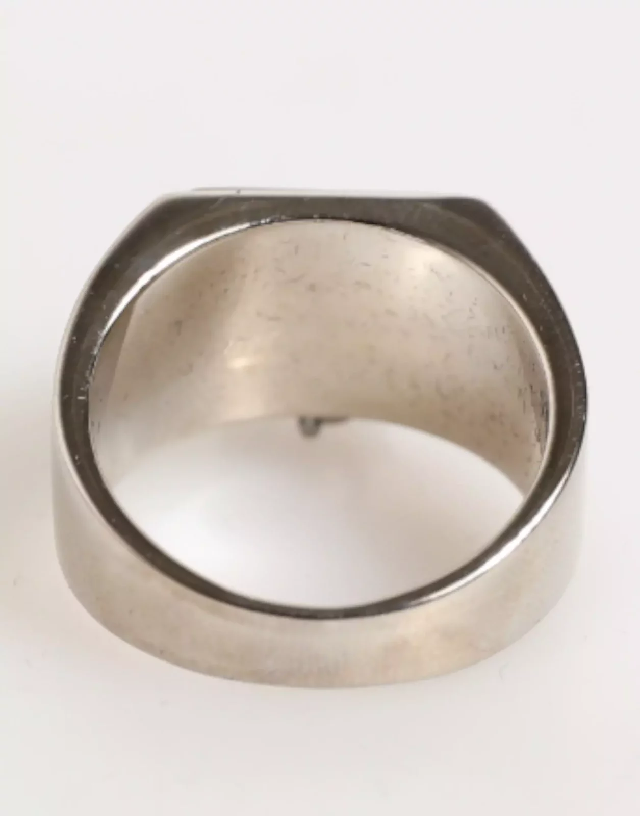 Tone Pyramid Logo Brass Ring - Silver / EU62 | US10.5