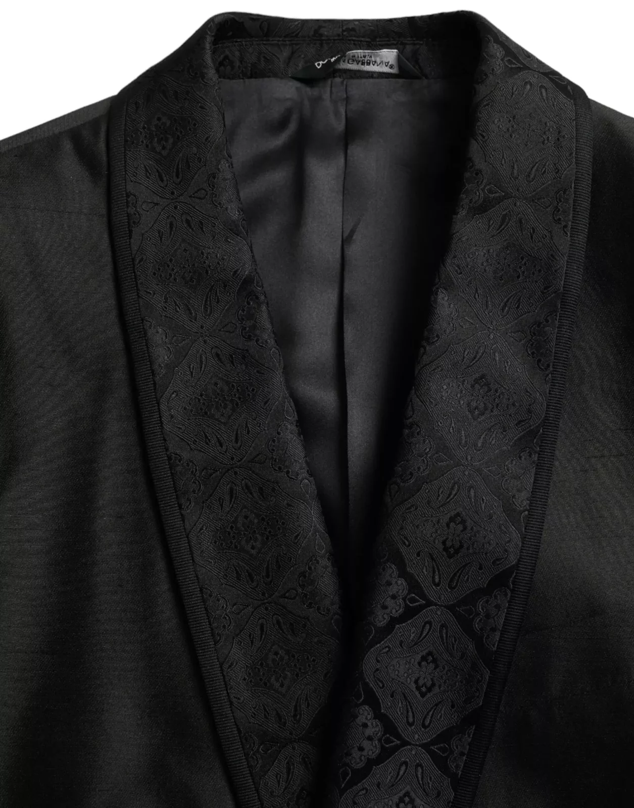 Shawl Collar Embroidered Blazer - Black / IT48 | M