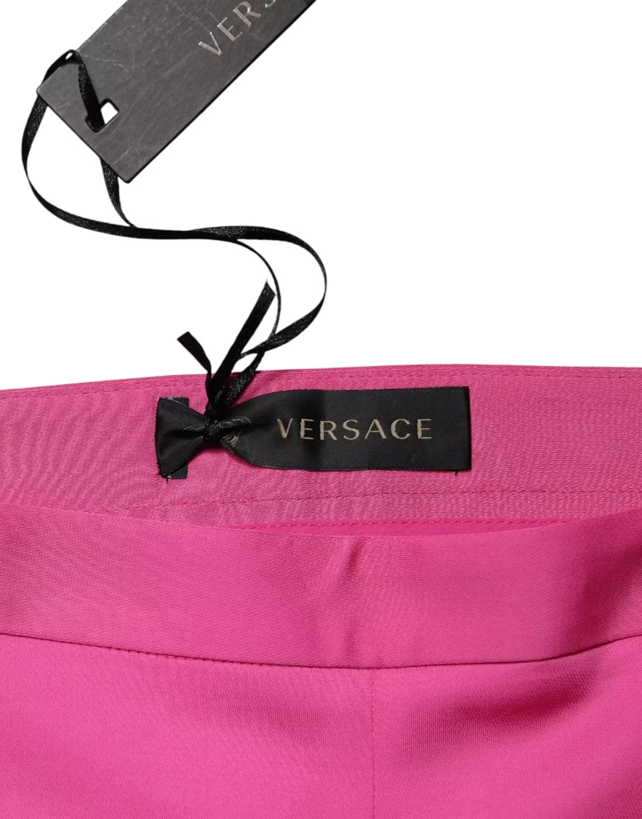 High Waist Straight Casual Trousers - Pink / IT42|M