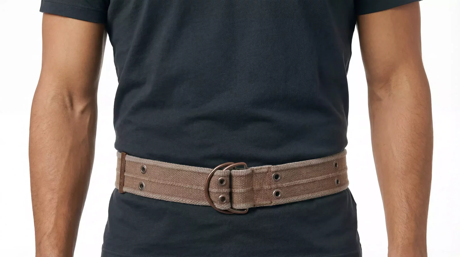 Dolce  Gabbana Canvas Belt - Beige / 90 cm