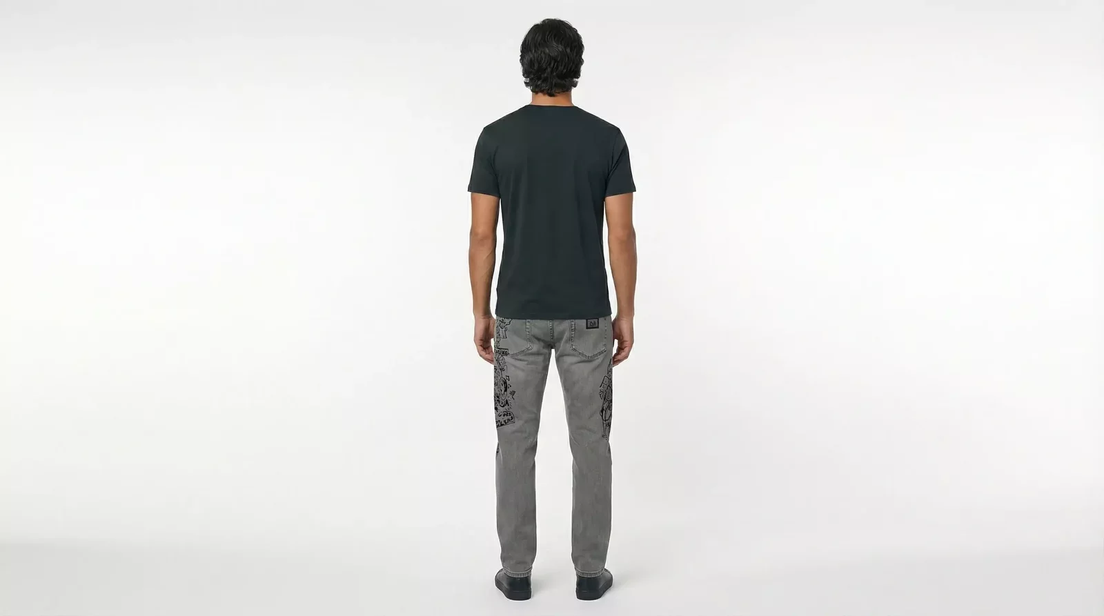 Straight Jeans Love is Love Style - Gray / IT54 | XL