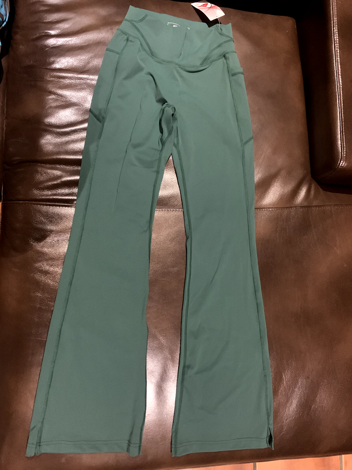 Sculpt Flare Pocket Leggings - Green (S/M)