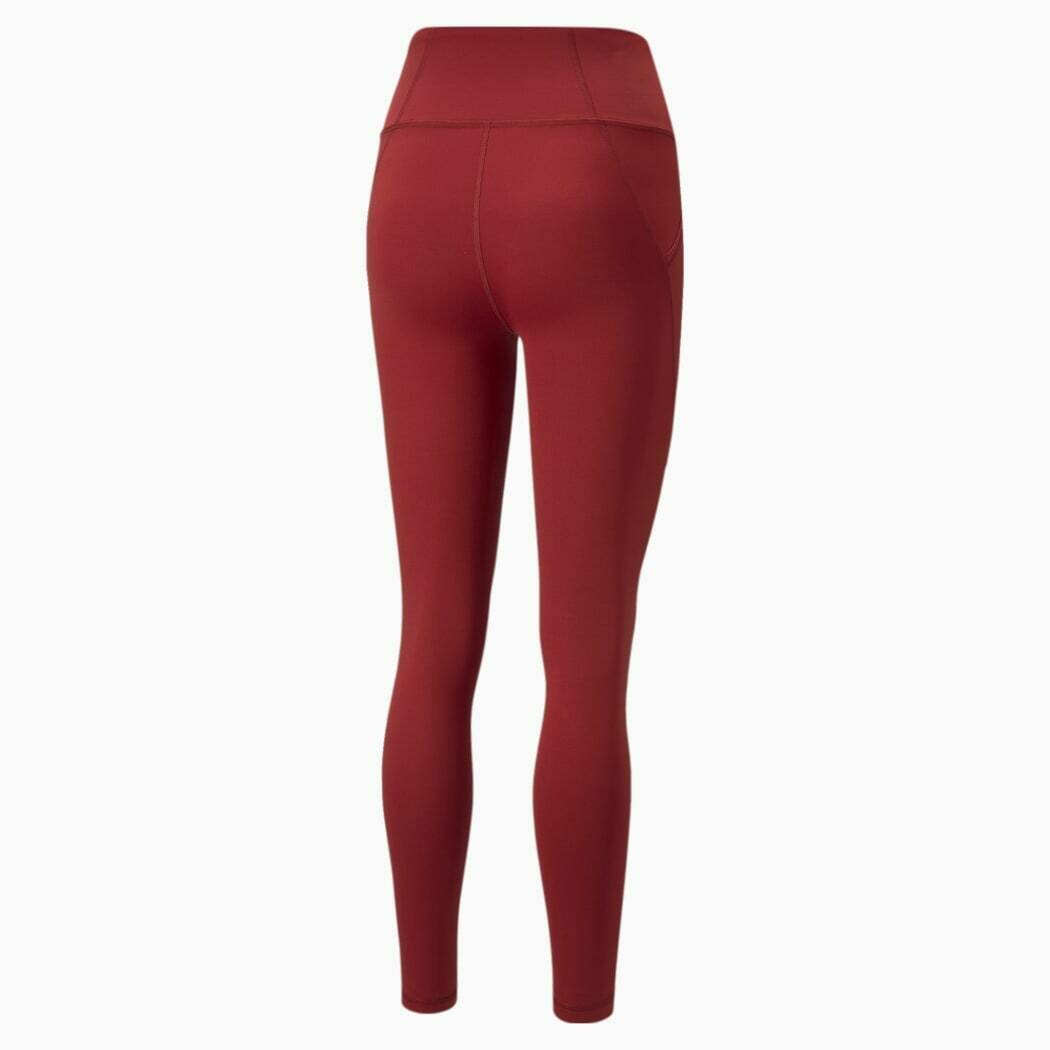 Red High Waist Women's Training Leggings / Tights