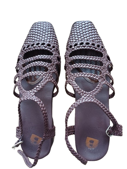 Sparrow Mocha (flat leather sandals)
