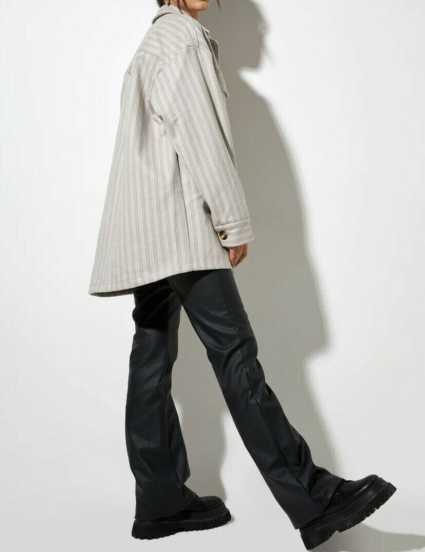 Marcella Light Grey Striped Jacket (S) - new