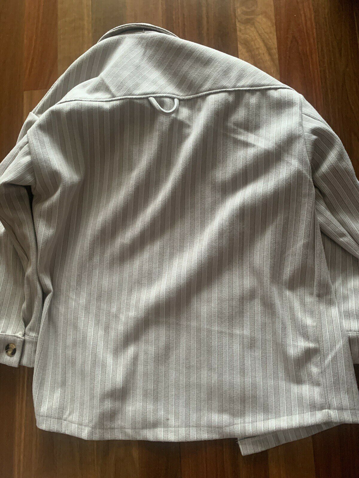 Marcella Light Grey Striped Jacket (S) - new
