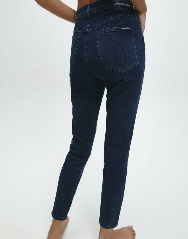 Dark Blue High Rise Skinny Denim Jeans (29) - new
