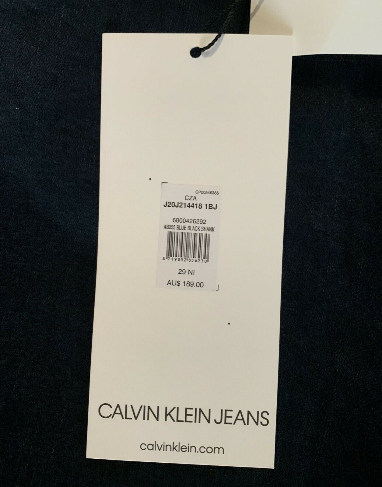 Dark Blue High Rise Skinny Denim Jeans (29) - new