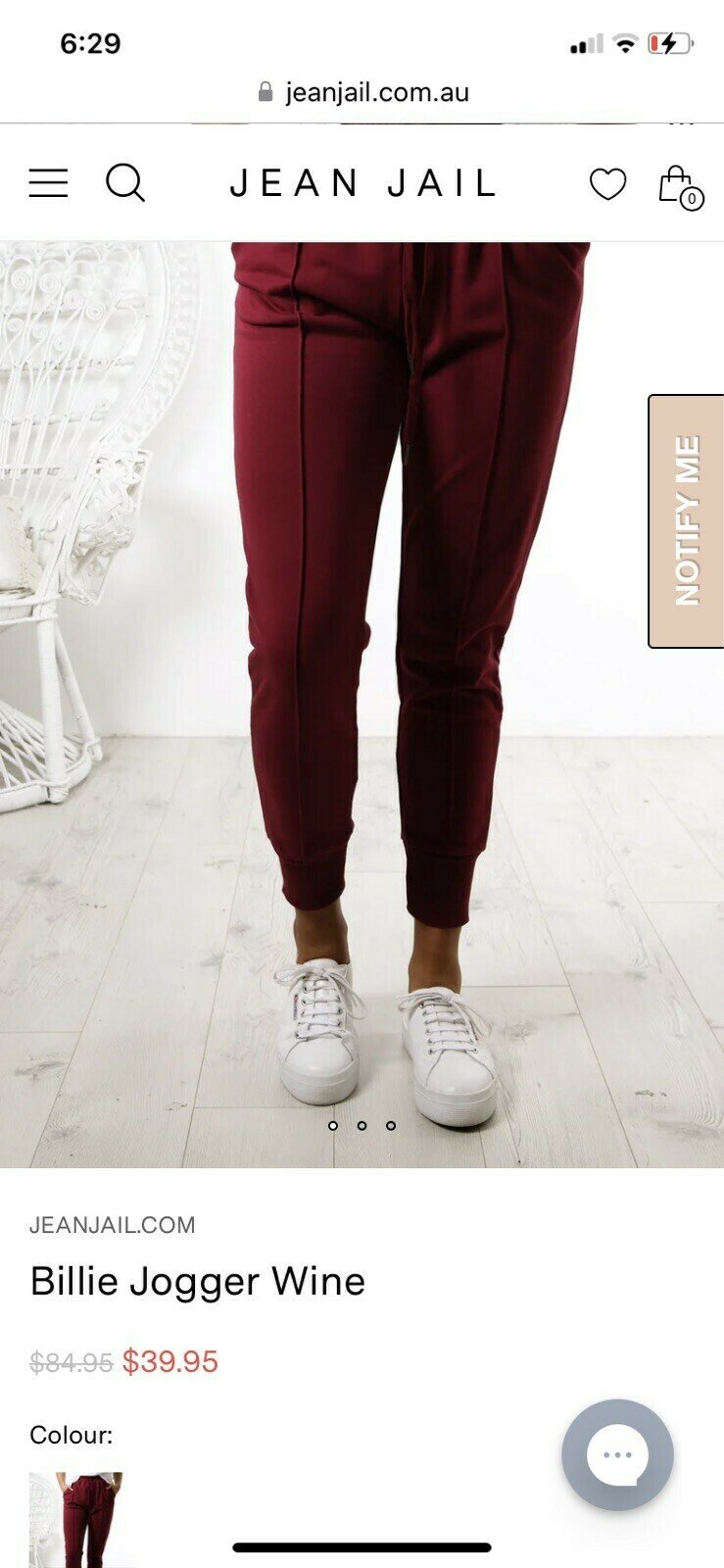 Billie Track Pants / Joggers (S) - new