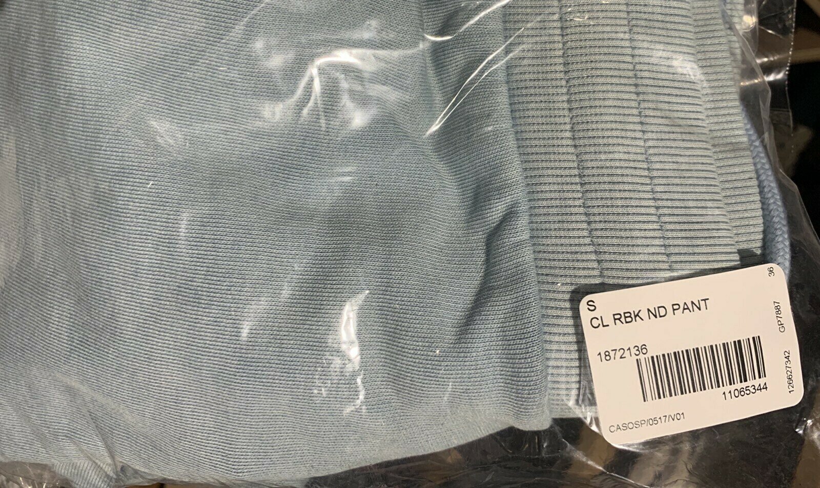 Natural Dye light blue track pants (S) - new