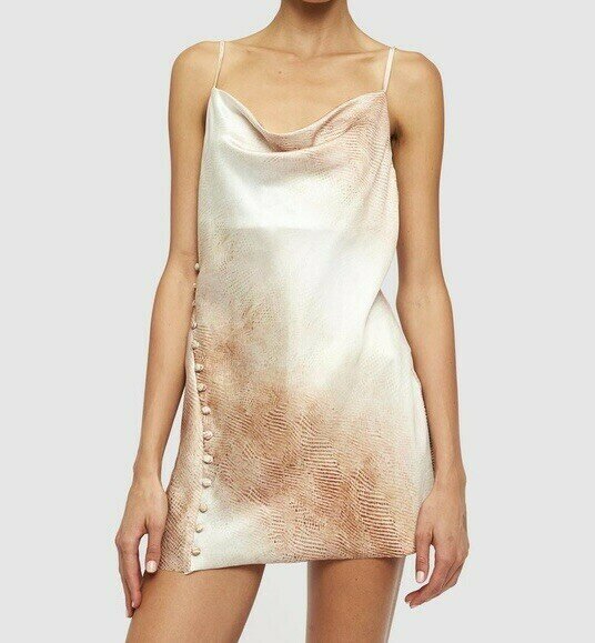 ‘Don’t Be Jealous’ Nude Python Mini Dress (S/M) - new