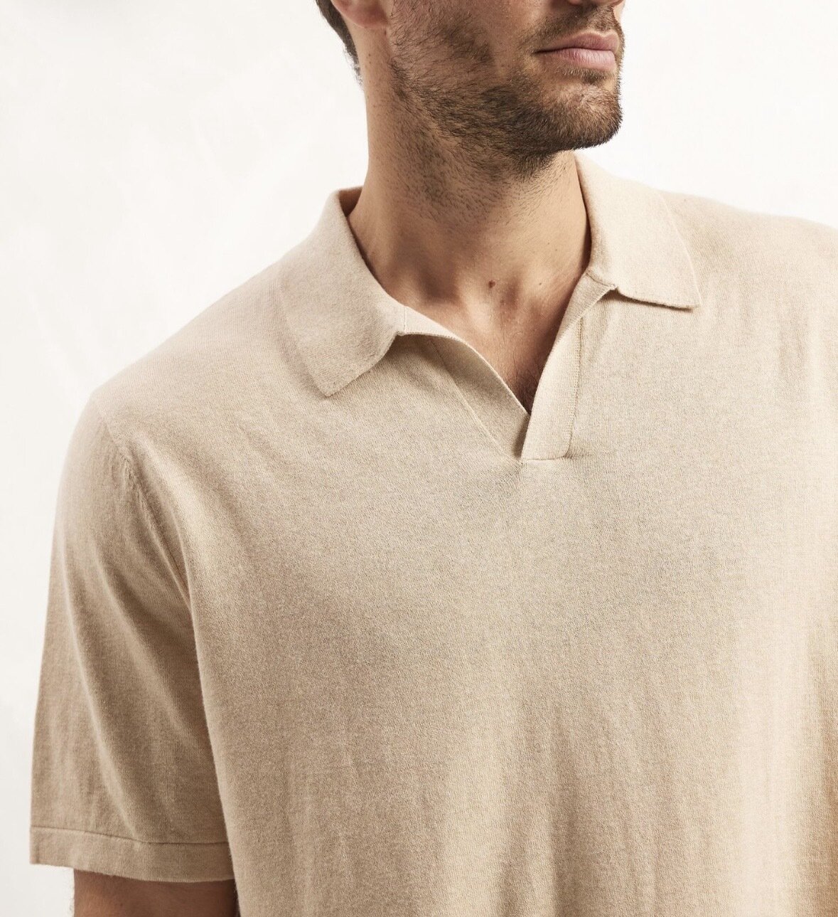 - Organic Cotton Cashmere Polo