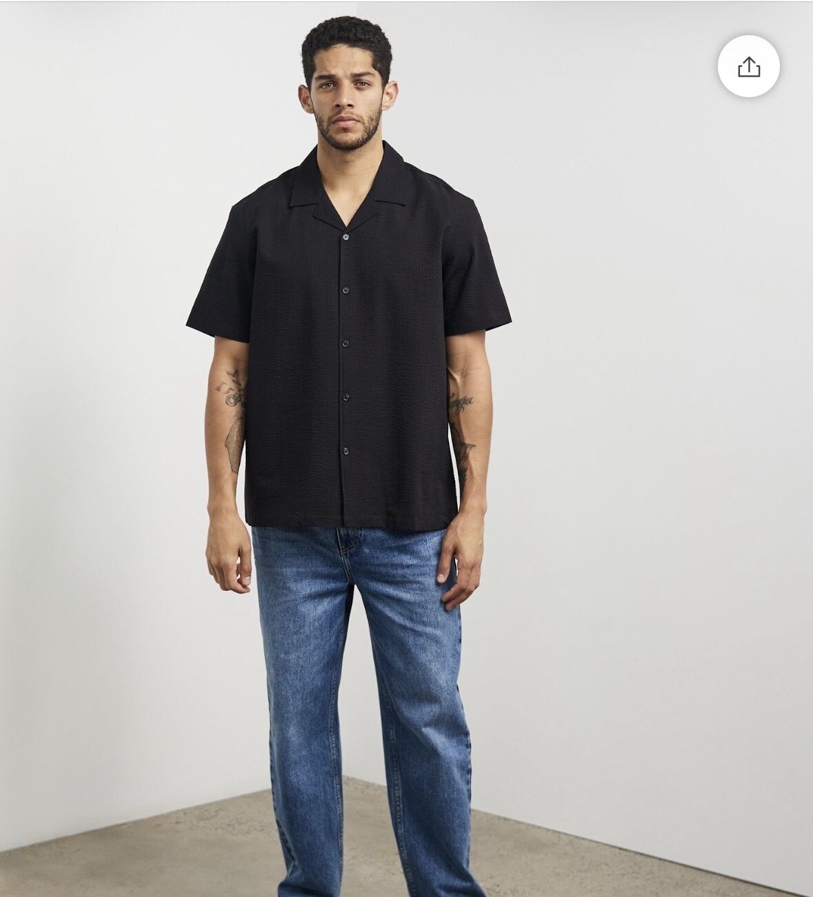 Organic Cotton Seersucker Shirt 