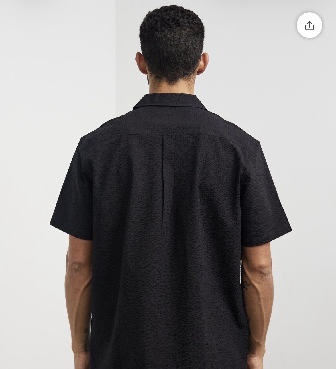 Organic Cotton Seersucker Shirt 